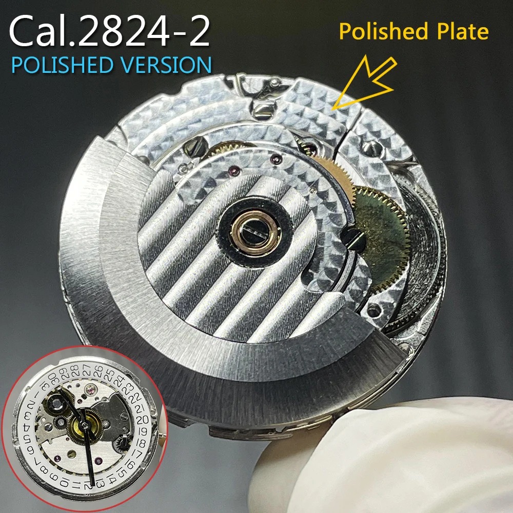 Watch Winder Compact - 고정밀 2824-2 클론 광택 플레이트 버전