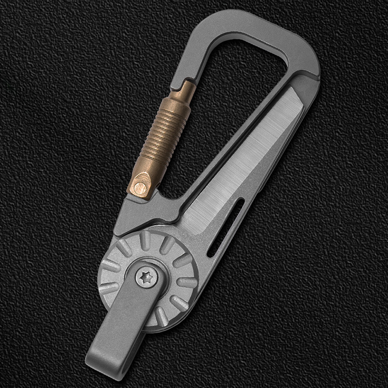 Edc Car Carry - 남성용 티타늄 합금 자동차 키체인 -