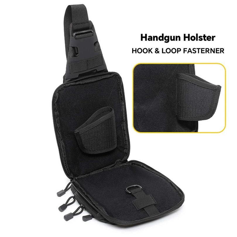 전술 슬링백 은닉 휴대용 크로스바디 건백 빠른 접근 권 - Edc Concealed Carry Sling Bag 리뷰 및 가격