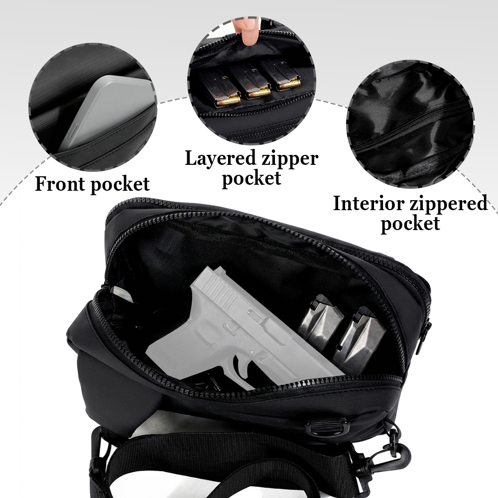 전술 권총 가방 은닉 휴대용 권총 보관 가슴 가방 크로 - Edc Concealed Carry Backpack 리뷰 및 가격