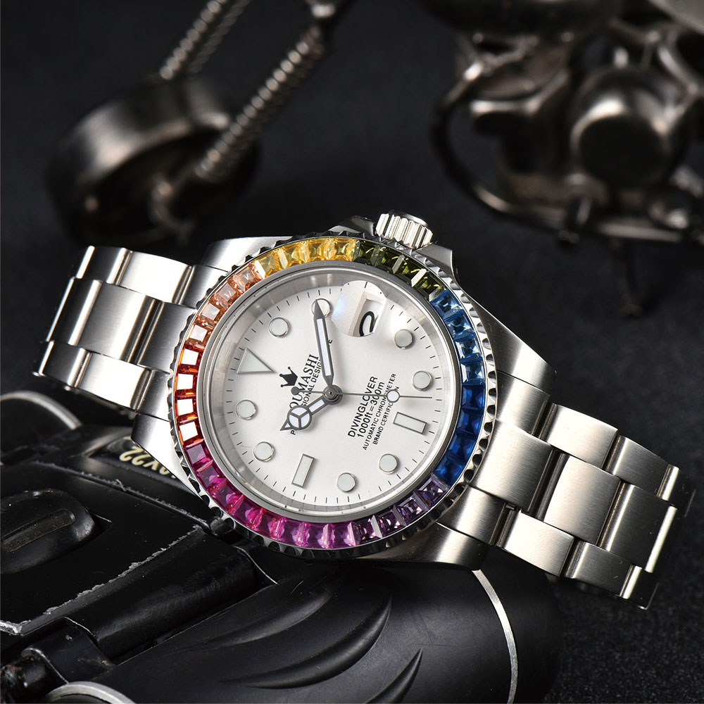 40mm 럭셔리 다이빙 남성용 시계 NH35 무브먼트  - Watch Winder Compact 리뷰 및 가격