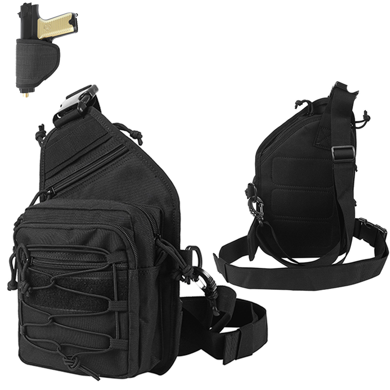 숨김 휴대용 가방 전술 크로스바디 슬링 백팩 숄더 건  - Edc Concealed Carry Backpack 리뷰 및 가격