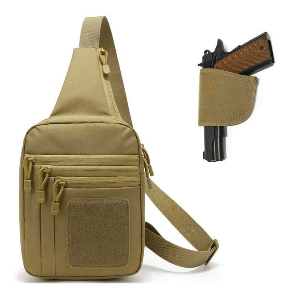 새로운 전술 가슴 가방 권총 홀스터 숨겨진 총기 운반  - Edc Concealed Carry Backpack 리뷰 및 가격