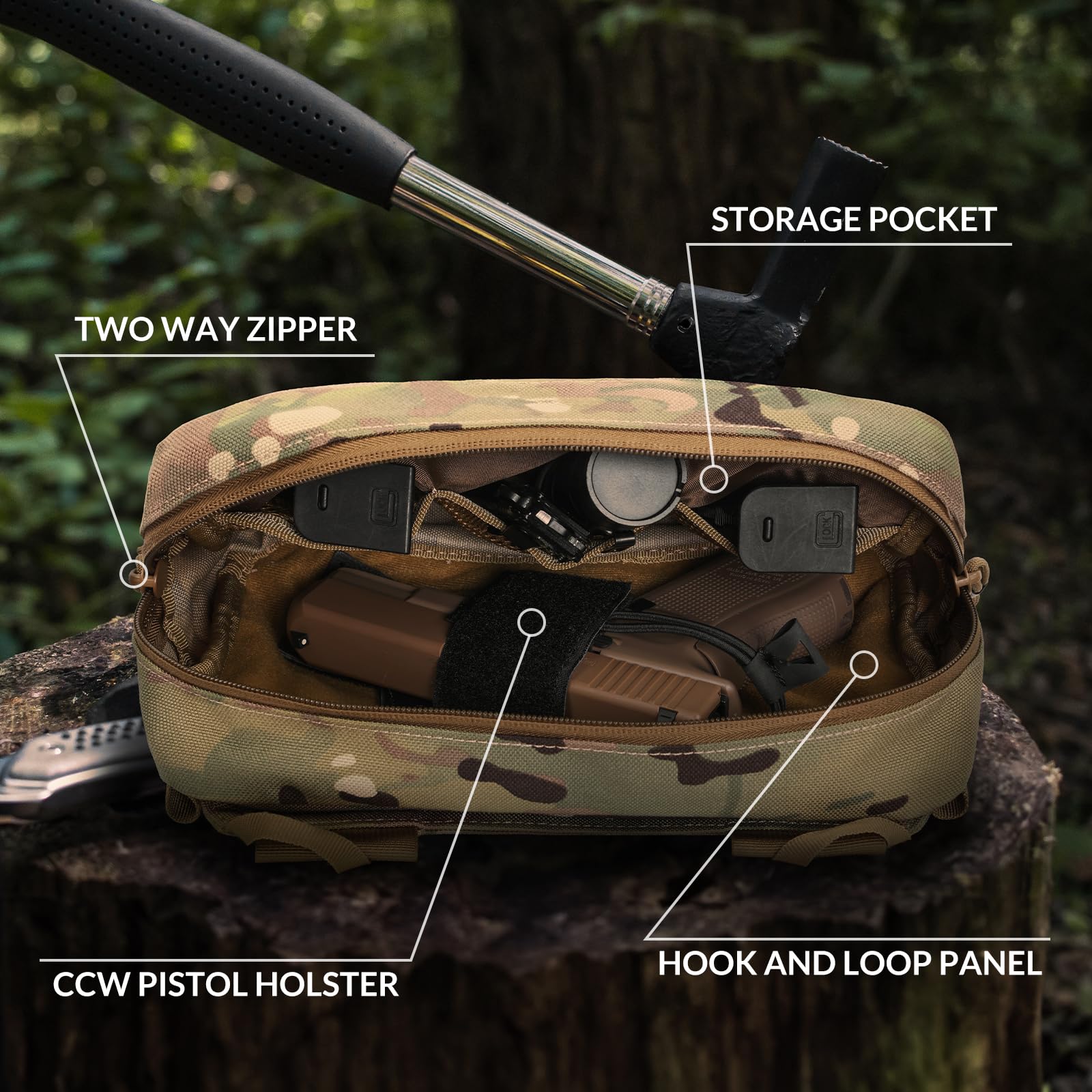 전술 패니 팩, 권총 홀스터가 포함된 숨겨진 캐리 CC - Edc Concealed Carry Sling Bag 리뷰 및 가격