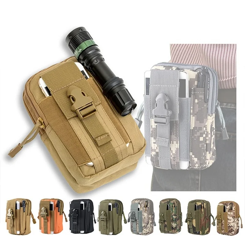 작은 몰리 파우치 허리 팩 가방 전화 홀더 야외 스포츠 - Edc Carry Box 리뷰 및 가격
