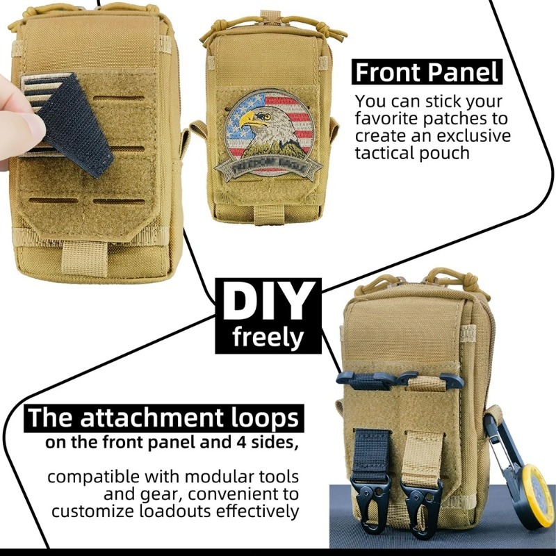 전술 MOLLE EDC 유틸리티 허리 가방 및 휴대폰  - Edc Carry Box 리뷰 및 가격