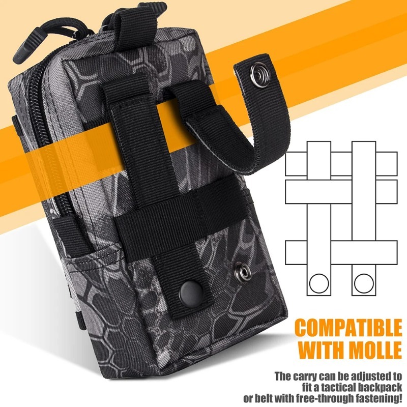 전술 MOLLE EDC 유틸리티 허리 가방 및 휴대폰  - Edc Carry Box 리뷰 및 가격