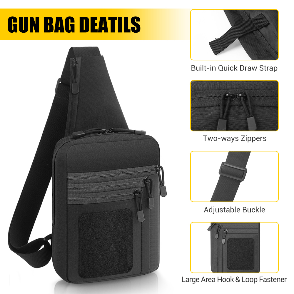 전술 권총 가방 은닉 휴대용 권총 홀스터 핸드건 보관  - Edc Concealed Carry Sling Bag 리뷰 및 가격